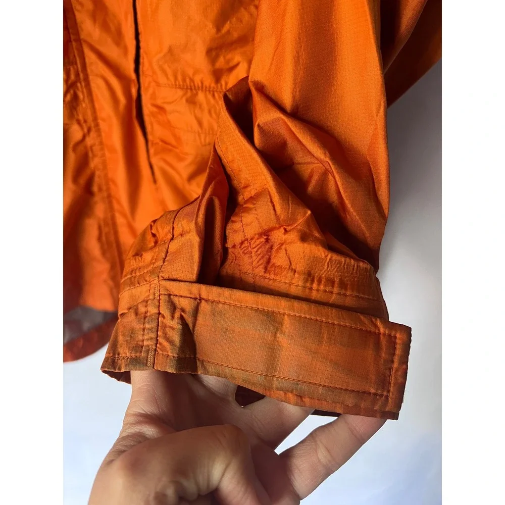 Vintage EMS Eastern Mountain Sports Orange Rain Coat Women's L Hooded‎